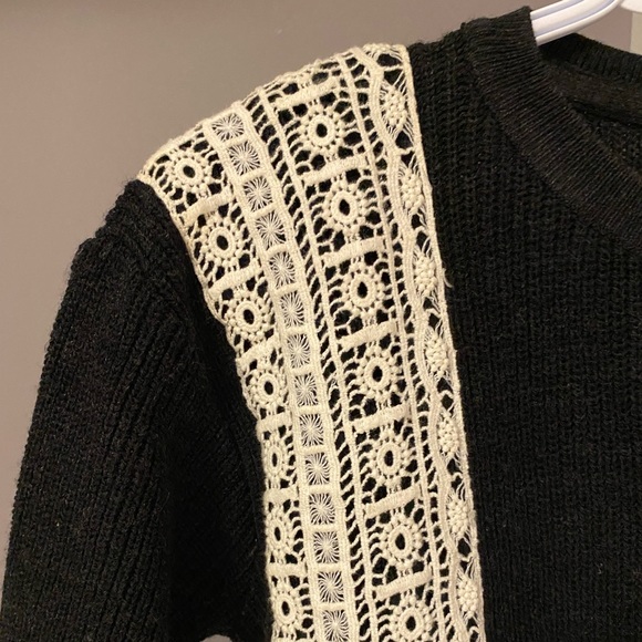 Knit Black Blouse - Picture 2 of 6